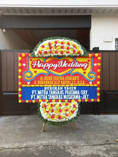 Papan Bunga Pernikahan siraman