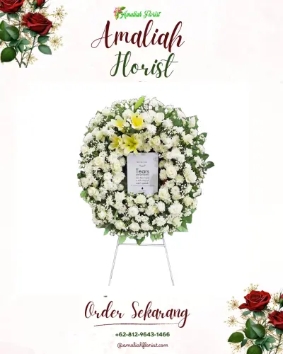 Krans Bunga Duka Cita siraman