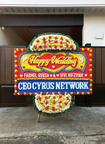 Papan Bunga Pernikahan siraman