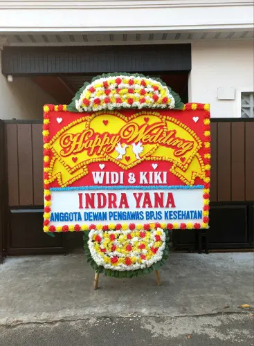 Papan Bunga Pernikahan siraman
