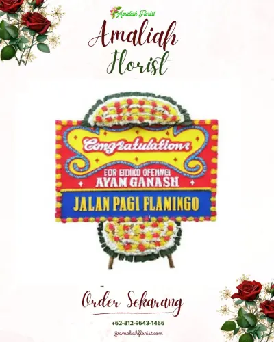 Bunga Papan Congratulation siraman